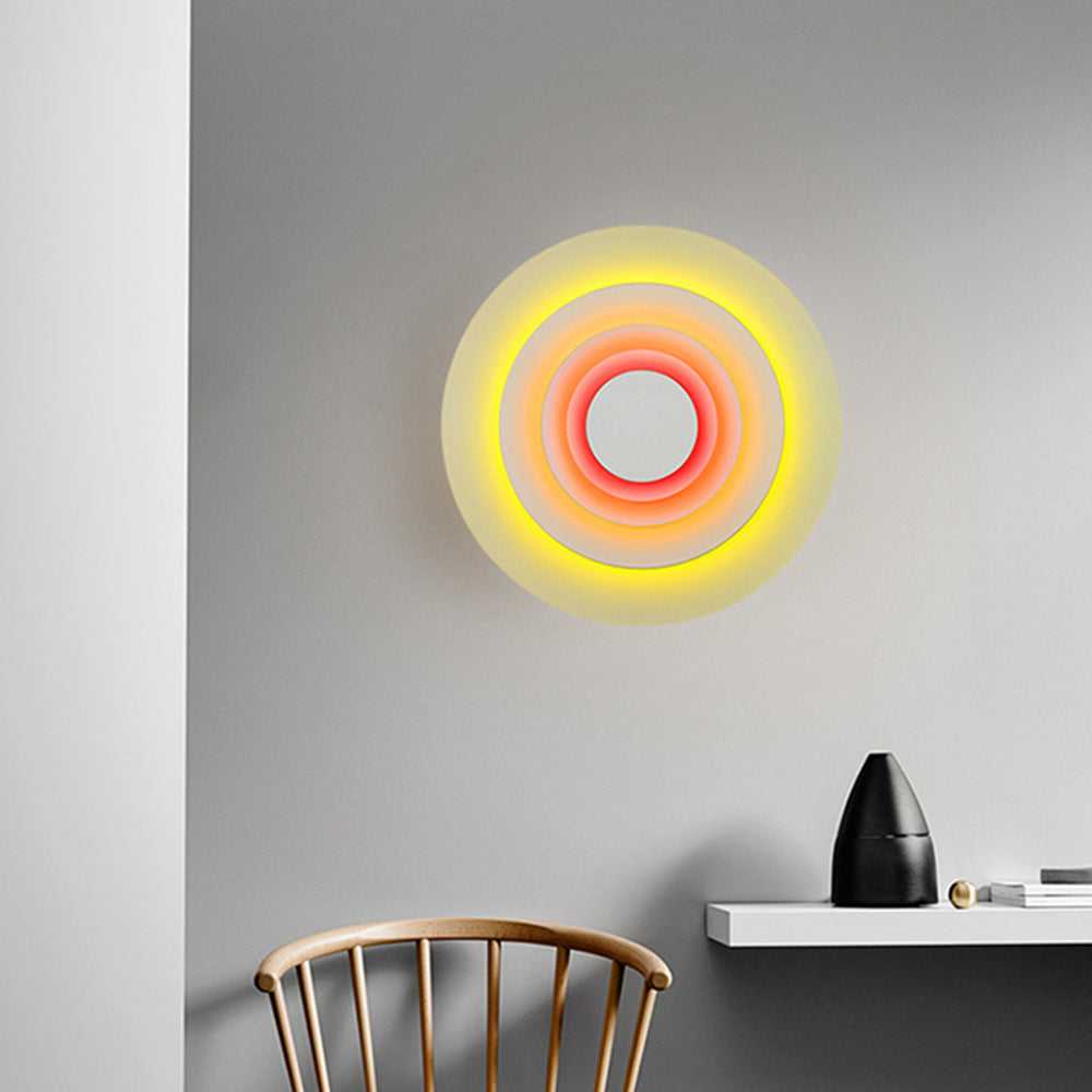 Morandi Moderne Ronde LED Wandlamp Metaal Roze/Blauw/Geel Slaap/Eetkamer