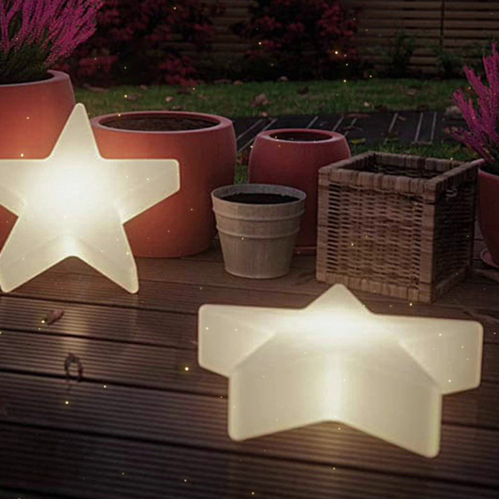 Minori Design LED Decoratieve Buiten Vloerlamp Wit Acryl Tuin