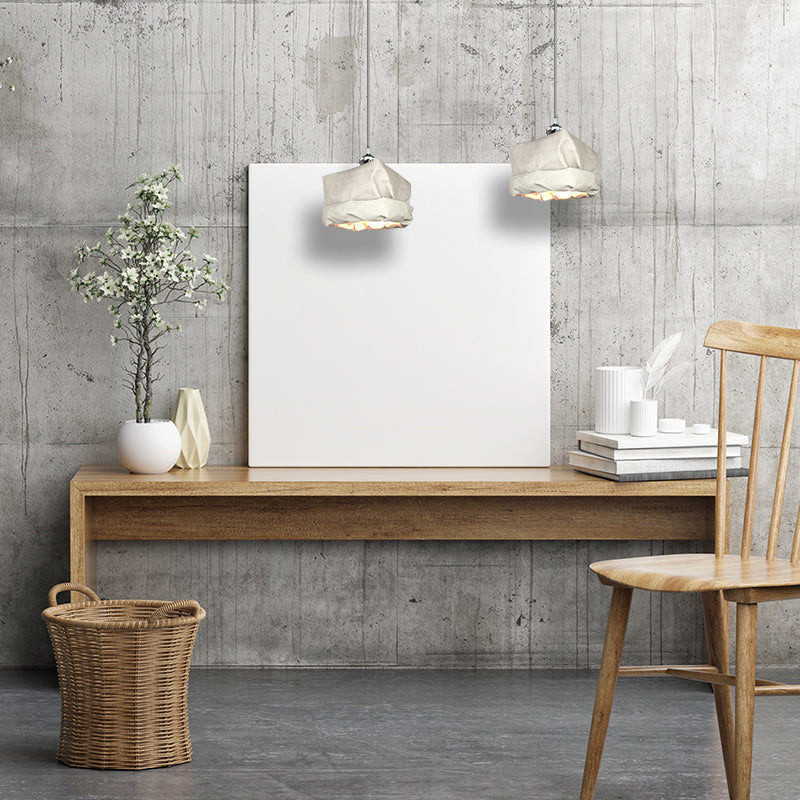 Hailie Vintage Kup Metaal Papier Hanglampen Woonkamer Slaapkamer