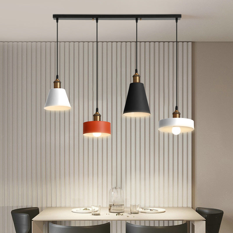 Hailie Modern Design LED Hanglampen Zwart Wit Metaal Woonkamer
