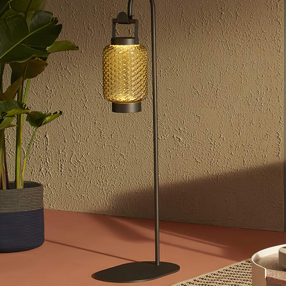 Hailie Vintage LED Buiten Vloerlamp Metaal/Glas Studiezaal/Tuin