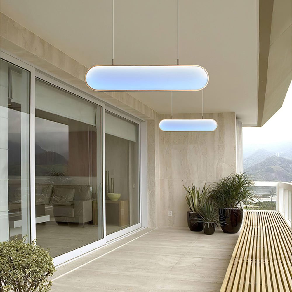 Morandi Moderne Elliptische LED Hanglamp Metaal/Acryl Zwart/Goud/Silver Eetkamer
