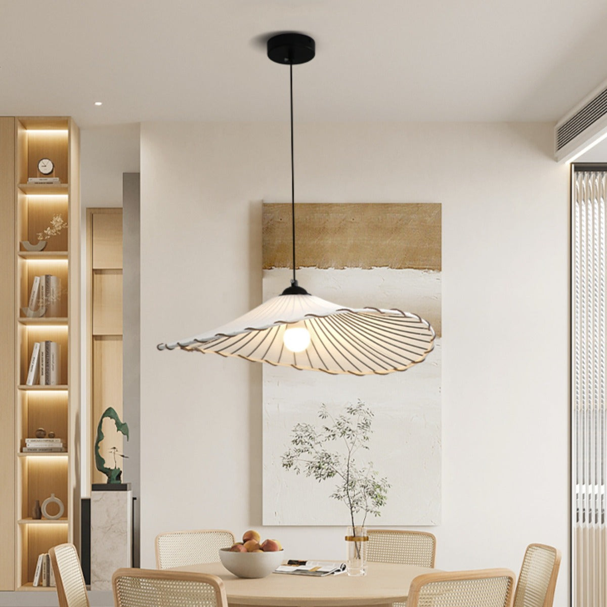 Orsini Moderne Grote LED Hanglampen Metaal Stof Woonkamer Eetkamer