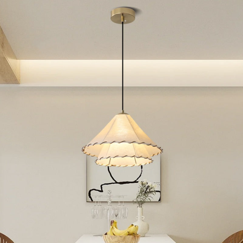 Orsini Moderne Grote LED Hanglampen Metaal Stof Woonkamer Eetkamer