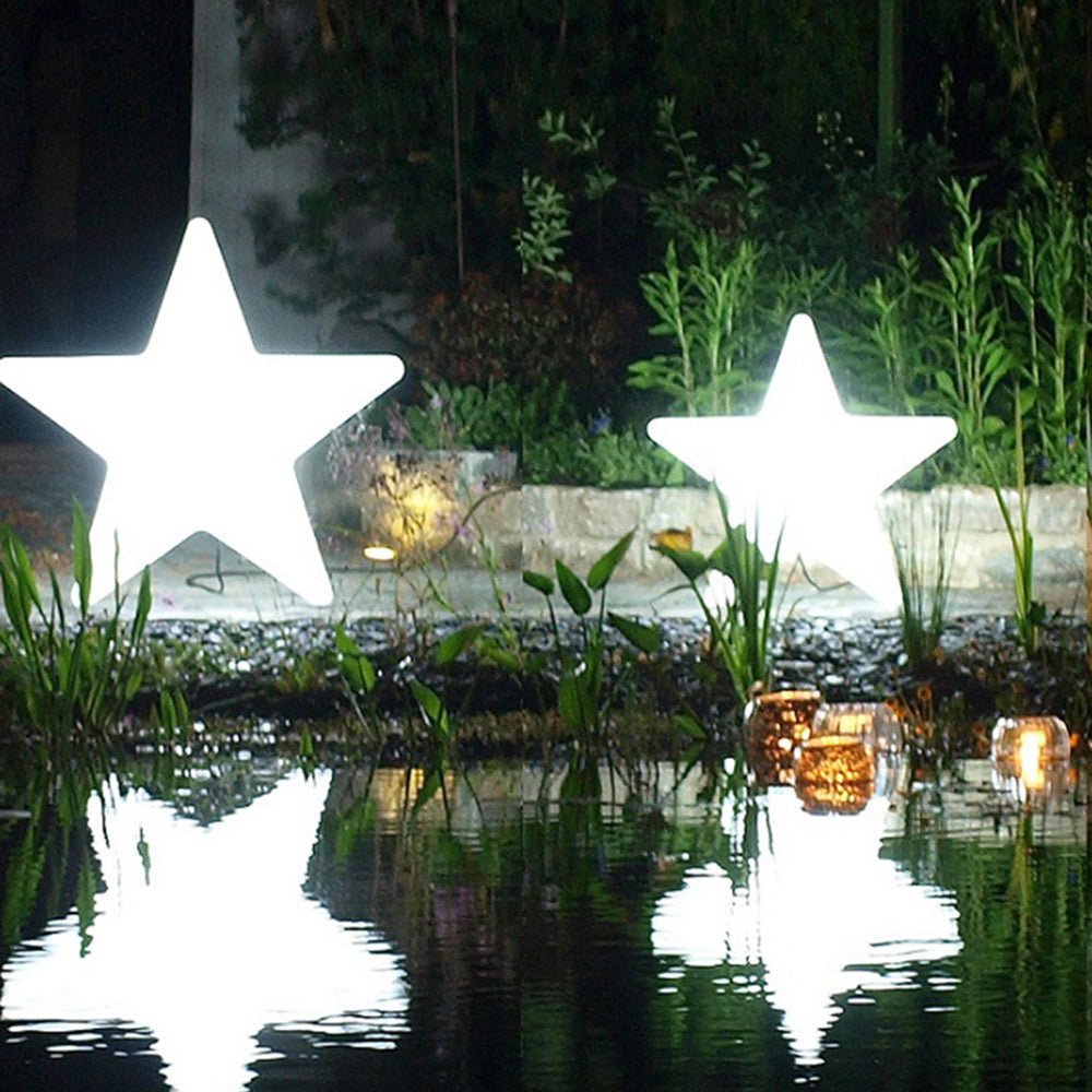 Minori Design LED Decoratieve Buiten Vloerlamp Wit Acryl Tuin
