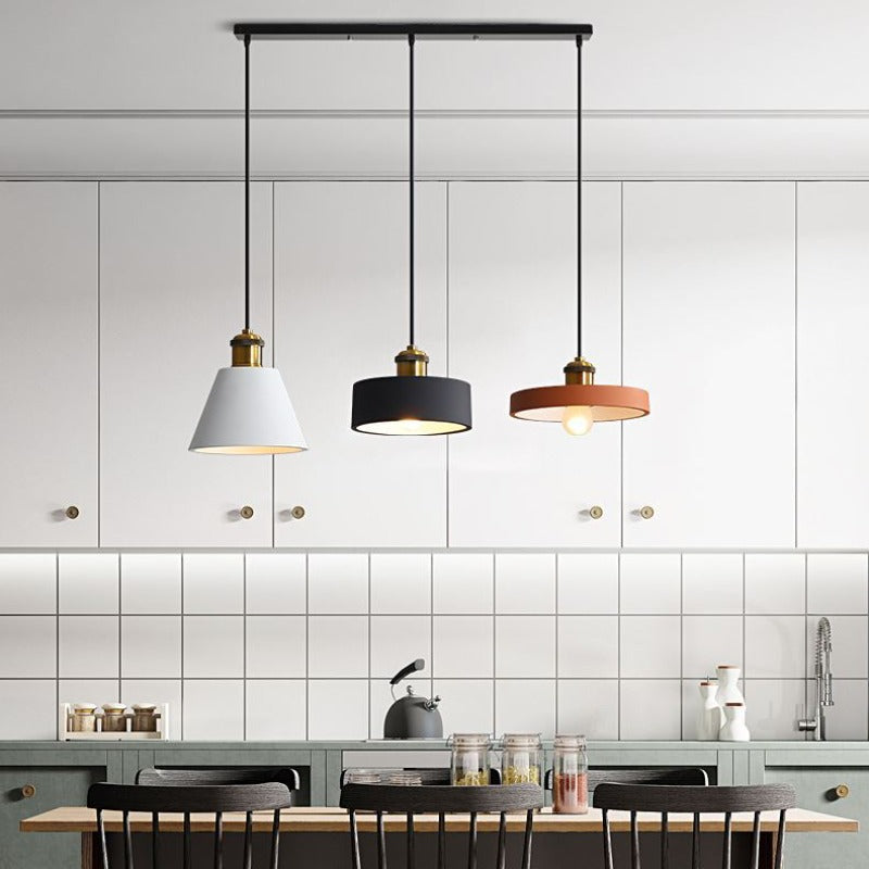 Hailie Modern Design LED Hanglampen Zwart Wit Metaal Woonkamer