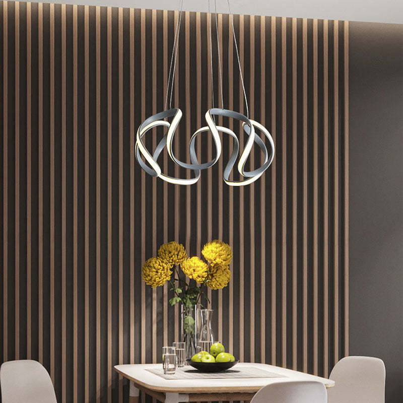 Louise Design LED Hanglampen Gouden Grijs Silica Gel Metal Slaapkamer