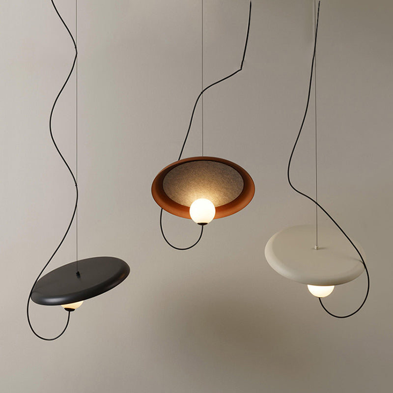 Elio Stijlvolle Art Deco Hanglampen Zwart/Wit/Koper Slaap/Woonkamer
