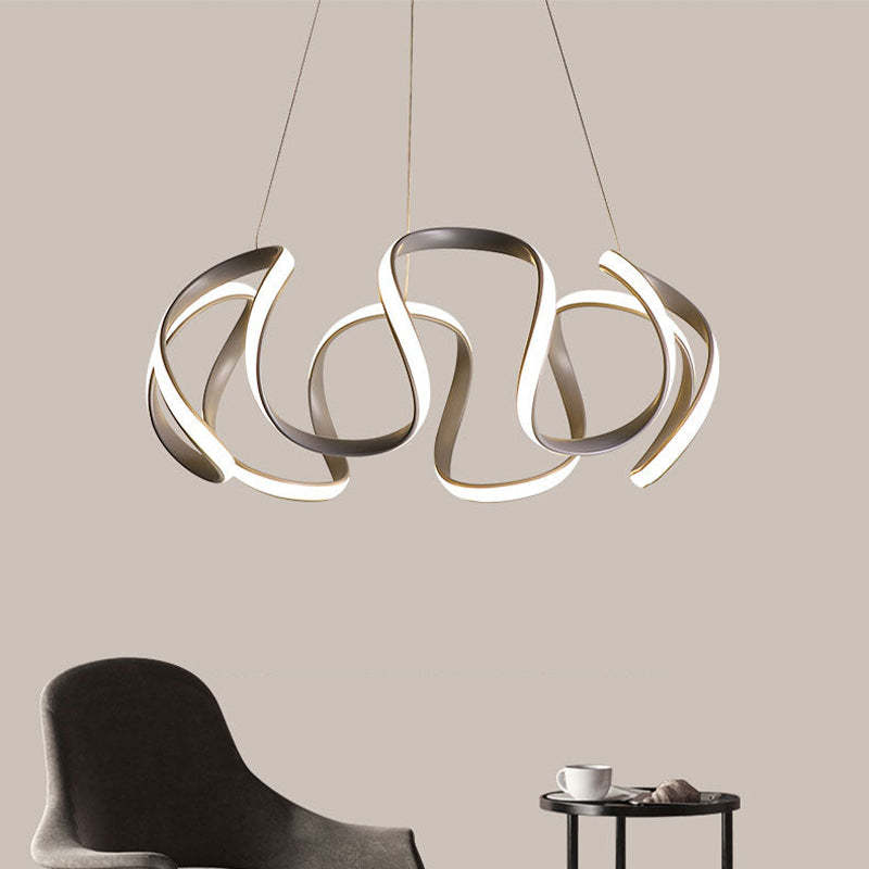 Louise Design LED Hanglampen Gouden Grijs Silica Gel Metal Slaapkamer