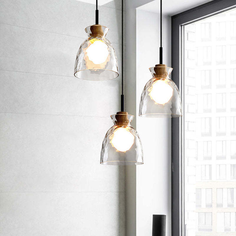 Levy Moderne Hanglampen Helder Metaal Glas Slaapkamer Woonkamer