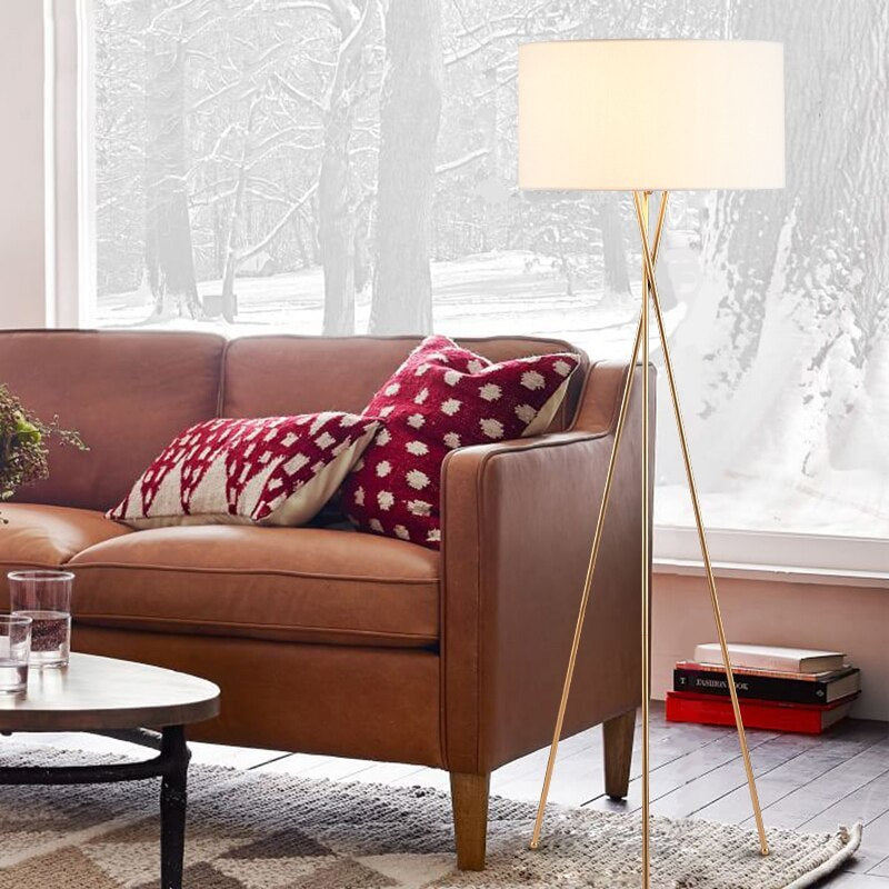 Valerio Ronde LED Tafellampen Vloerlampen Metaal Stof Woonkamer