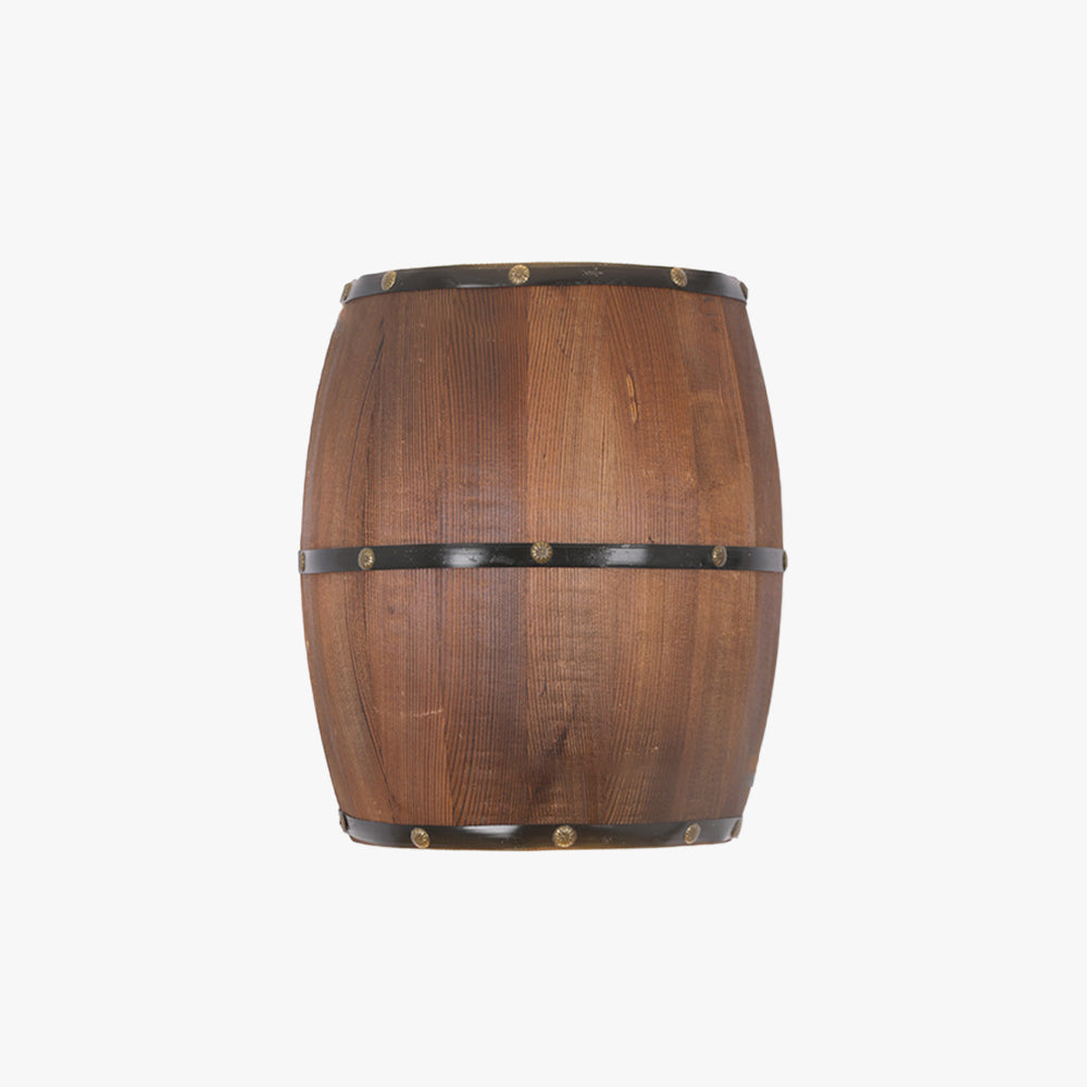 Valerio Wall Lamp Retro Creative Barrel Wooden, Dining Room