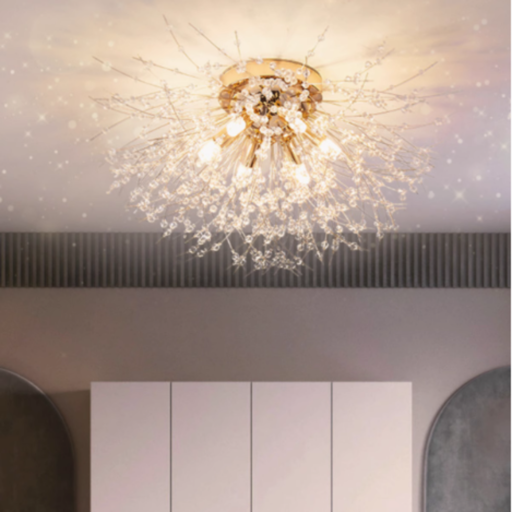 Lili Design LED Hanglampen Wit Gouden Metaal Woonkamer Eetkamer