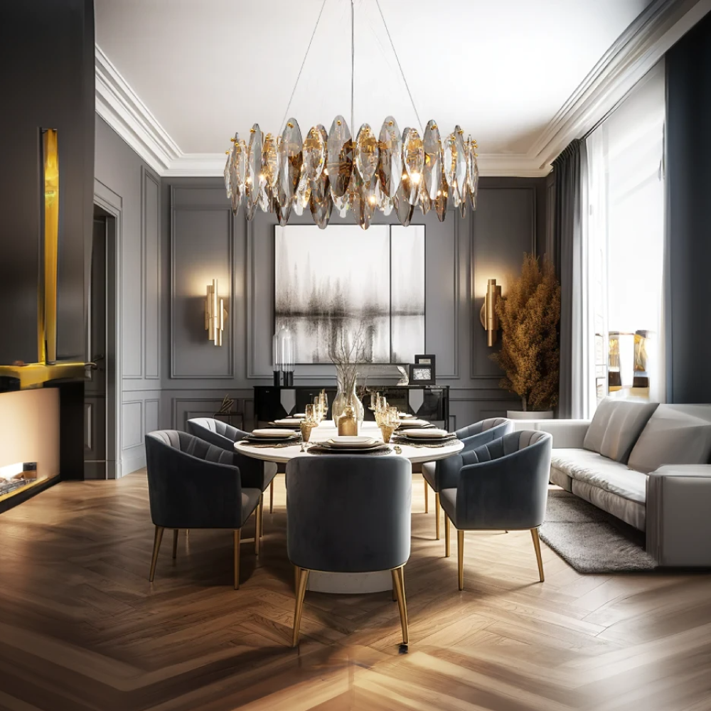 Marilyn Moderne Kroonluchters Wit Glas Metaal Woonkamer Slaapkamer