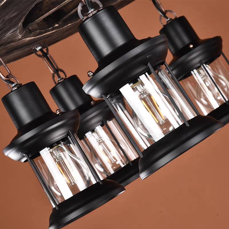 Brio Vintage Metalen Hanglamp Hout/Metaal Woonkamer Keuken