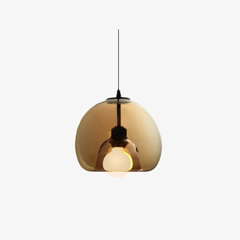 Hailie Moderne LED Hanglampen Rookgrijs Metaal Glas Eetkamer