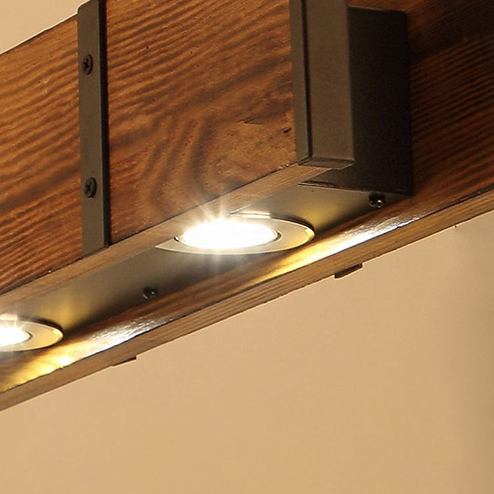 Vincent Industrie LED Hanglampen Zwart Metaal Hout Woonkamer Slaapkamer