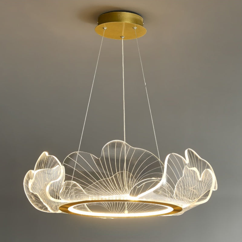 Marilyn Modern Florid LED Hanglamp Transparant Metaal/Acryl Slaapkamer/Woonkamer/Eetkamer