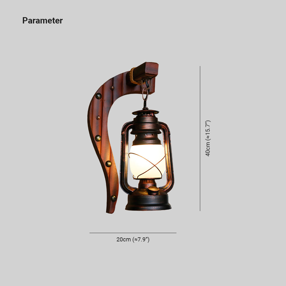 Brio Retro Wandlamp Booglamp Hout Donkerbruin, Woonk/Eetk/ Slaapkamer