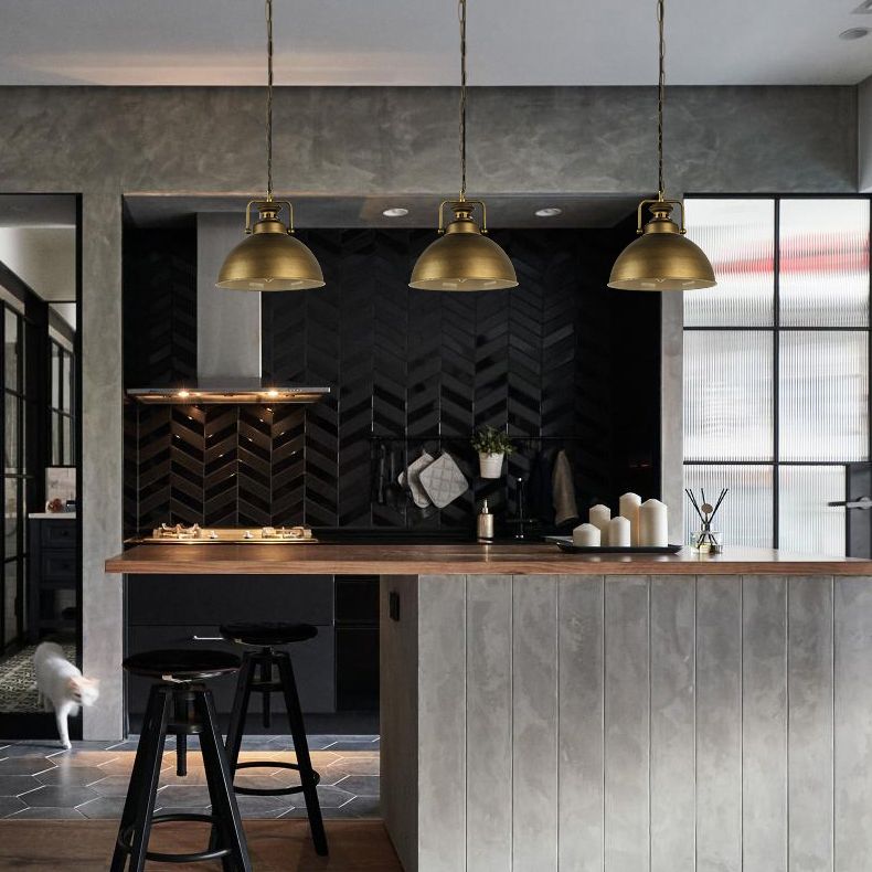 Valerio Vintage Industriële LED Hanglamp Goud Eettafel Woonkamer Metaal