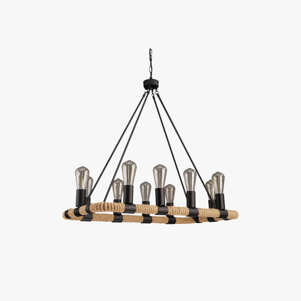 Quentin Industrie Design LED Kroonluchter Metaal Eetkamer Slaapkamer