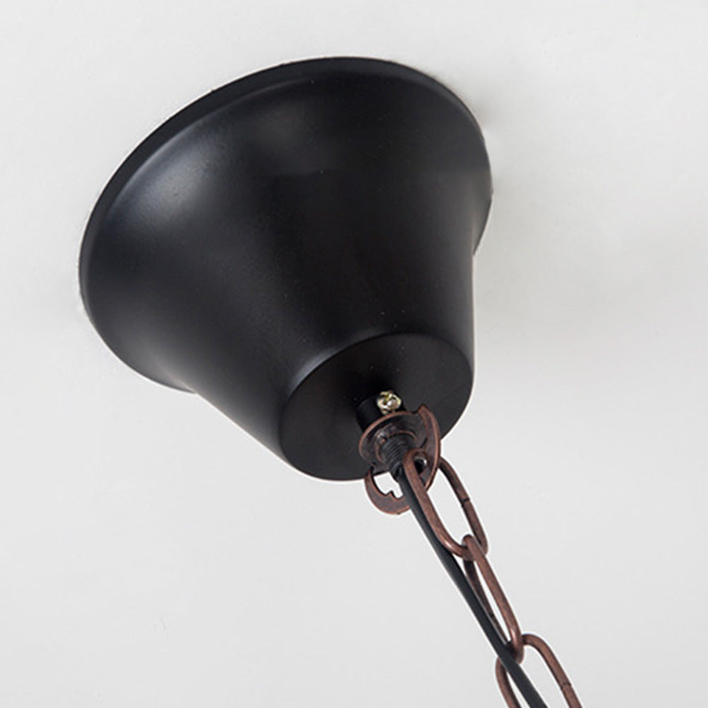 Brio Rechthoekige Retro Hanglamp Van Metaal En Hout, Woonkamer, 8.7"