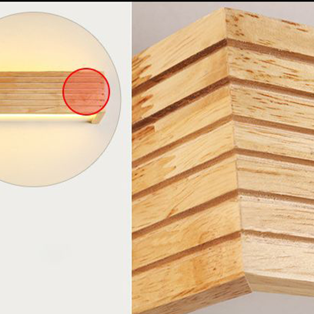 Ozawa Design LED Wandlamp Hout Metaal Eetkamer Slaapkamer
