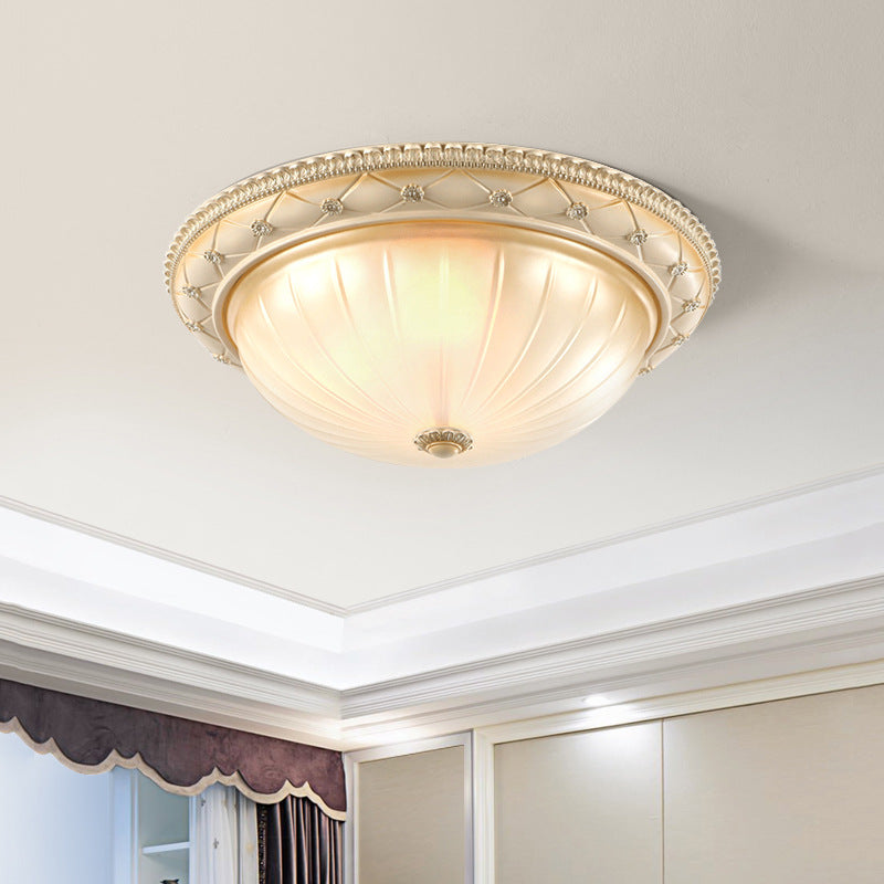 Alessio Minimalistische Plafondlamp Cremekleurig Hars Woonkamer