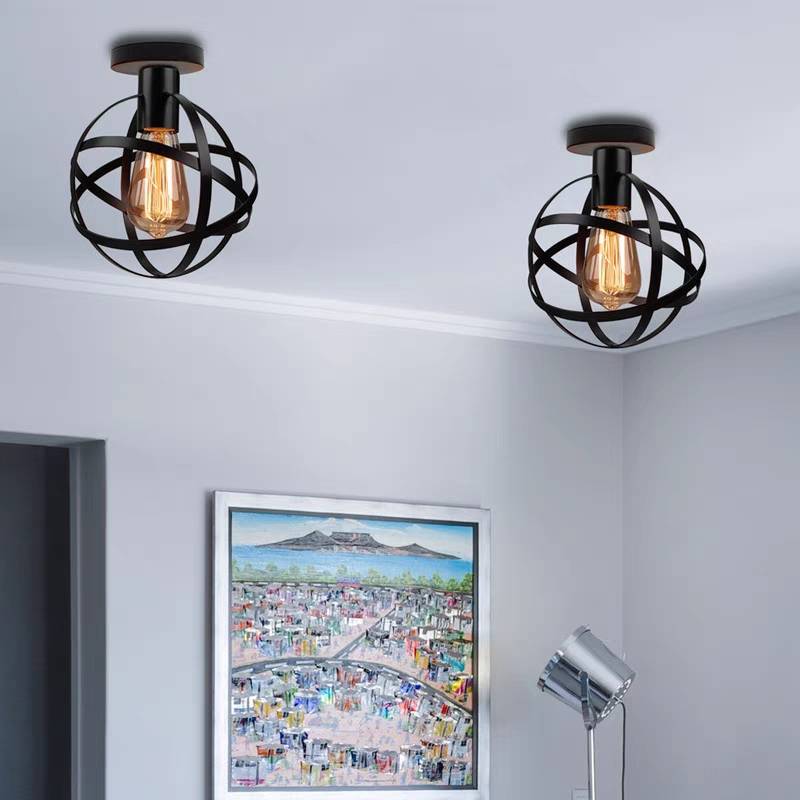 Herbert Retro Design LED Hanglamp Zwart Glas Metaal Woonkamer Keuken
