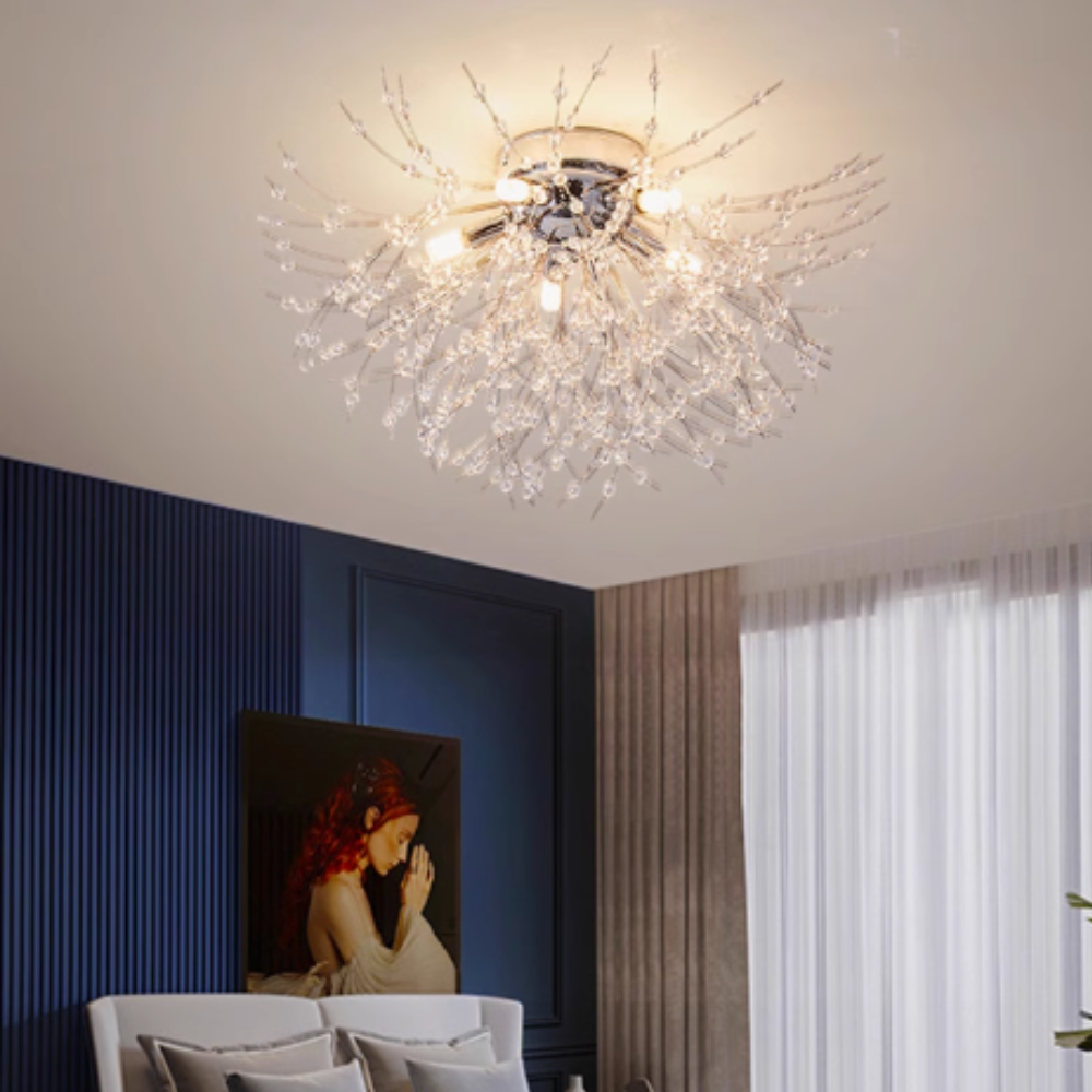 Lili Design LED Hanglampen Wit Gouden Metaal Woonkamer Eetkamer