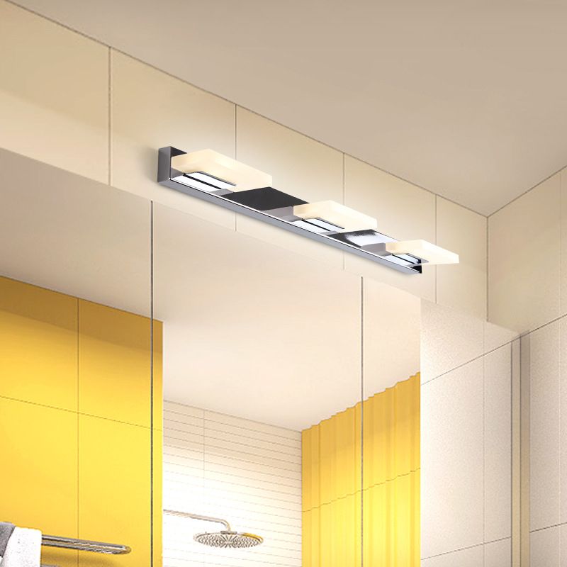 Leigh Moderne LED Wandlamp Zilver Metaal Slaapkamer Badkamer