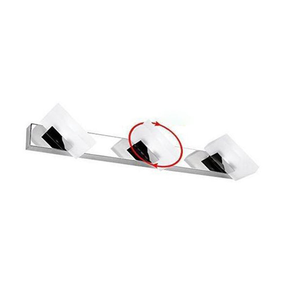 Leigh Moderne LED Wandlamp Zilver Metaal Slaapkamer Badkamer