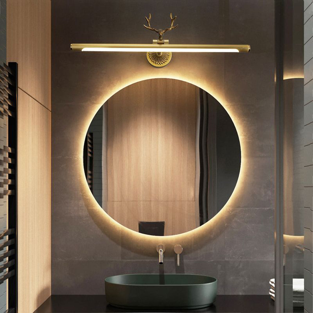 Leigh Herten Badkamer Wandlamp Zwart Messing Metaal Acryl Woonkamer