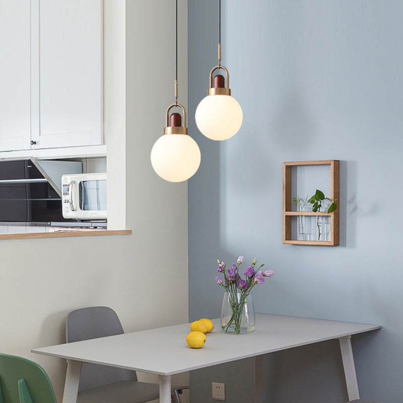 Hailie Modern LED Hanglampen Metaal Hout Glas Eetkamer Slaapkamer