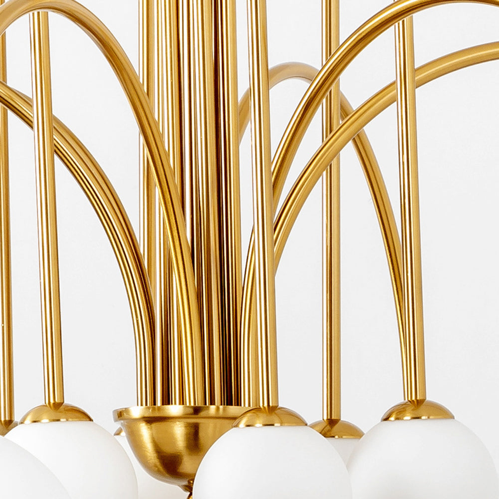 Elio Moderne Met Dubbele Laag Glas Wit/Zwarte Hanglamp, Woonk/Eetk/ Slaapkamer