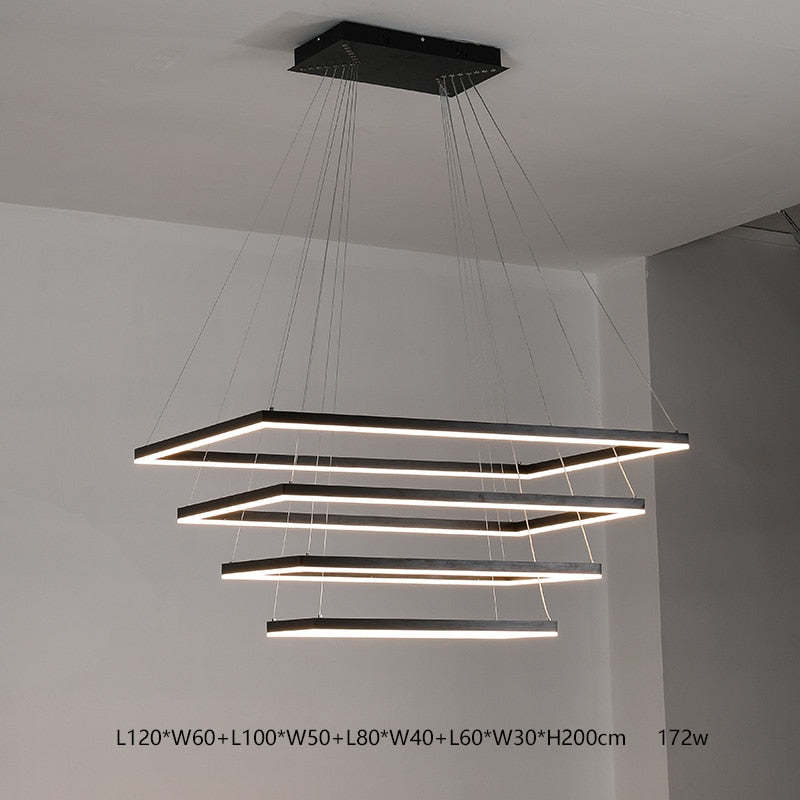 Orsini Design LED Hanglampen Zwart Wit Metaal Eetkamer Slaapkamer