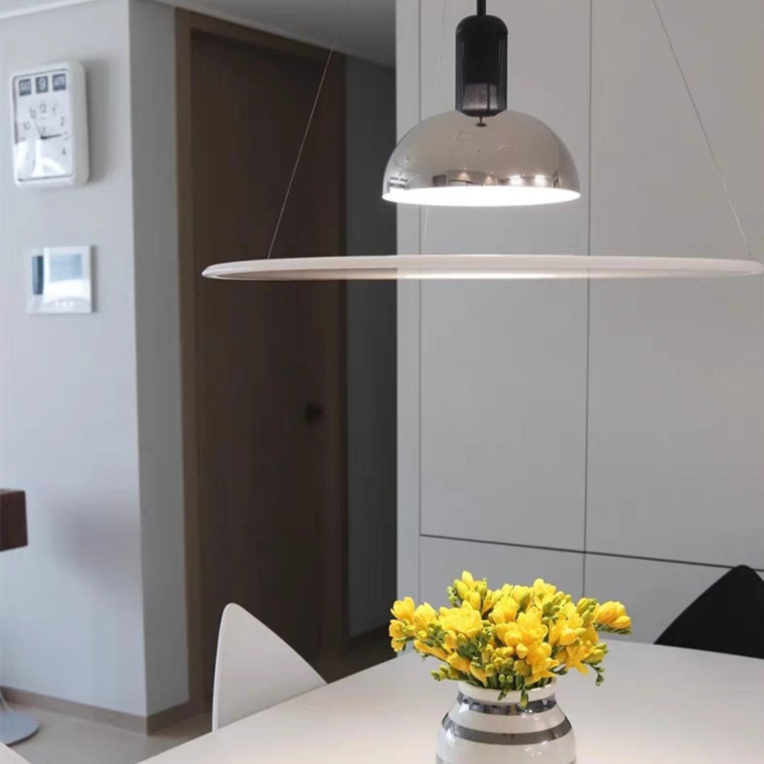 Levi Vintage Hanglampen Zwart Chroom Metaal Acryl Slaap/Woon/Eetkamer