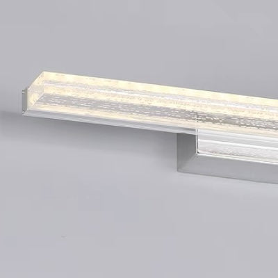 Leigh Moderne Rechthoekig LED Wandlamp Metaal/Acryl Silver Slaap/Woon/Badkamer
