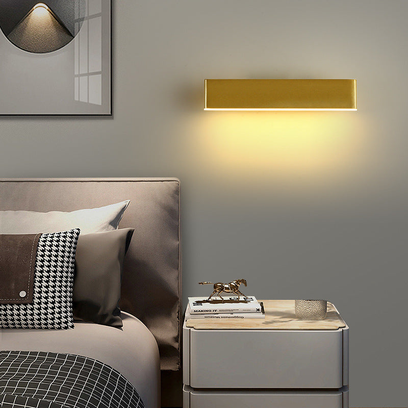Brio Moderne Design LED Wandlampen Gouden Metaal Hout Woonkamer