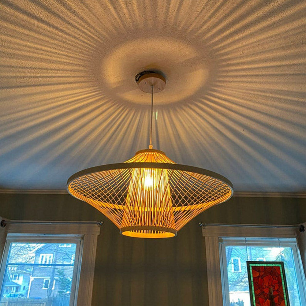 Muto Creatief Handgemaakt Hanglampen Bamboe Woonkamer