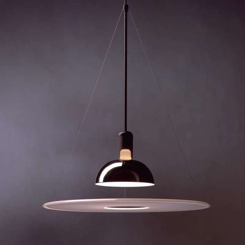 Levi Vintage Hanglampen Zwart Chroom Metaal Acryl Slaap/Woon/Eetkamer
