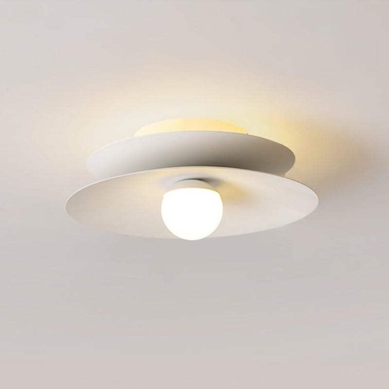 Carina Moderne LED Plafondlamp Wit Rood Metaal Acryl Woonkamer