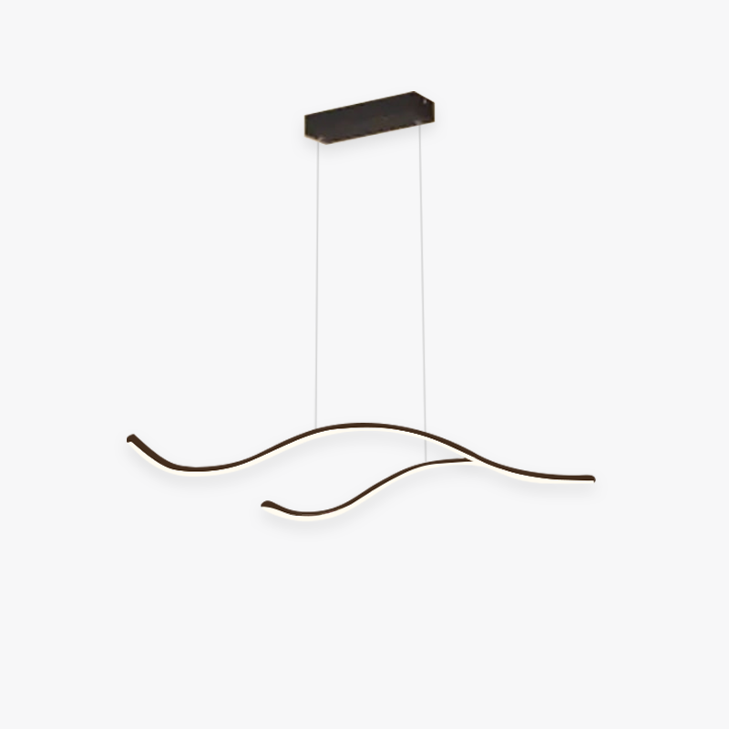 Louise Moderne Dubbel-Gebogen Hanglampen Zwart Goud Slaapkamer