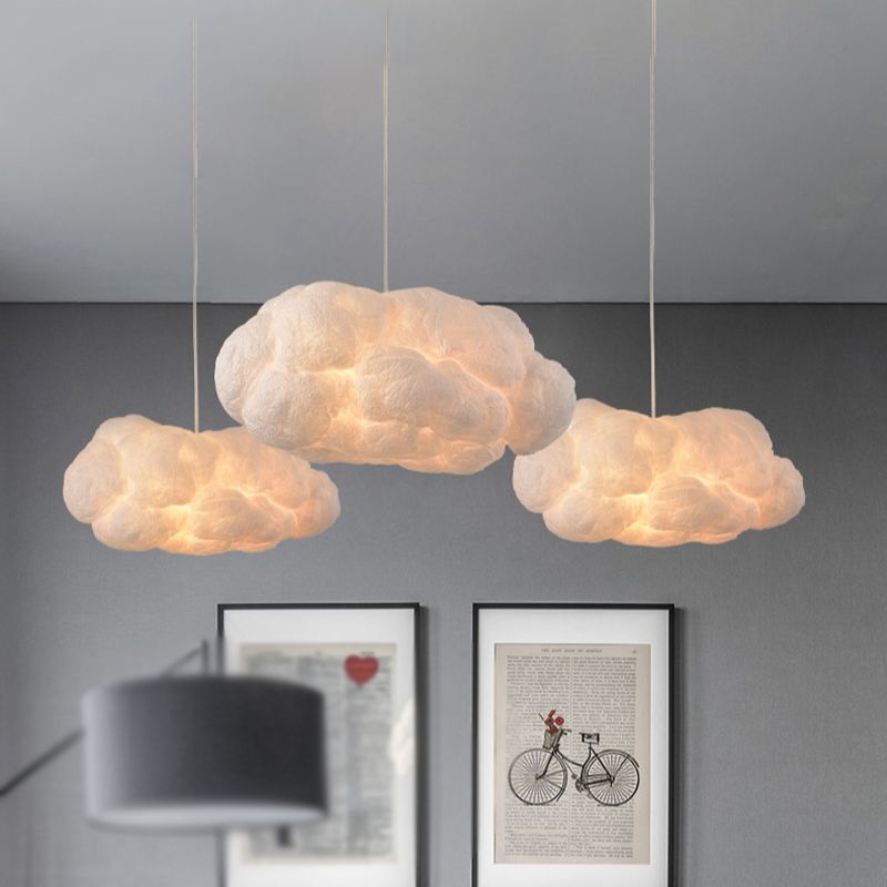 Minori Design Cloud LED Hanglamp PVC/Katoen Wit Slaap/Eet/Woonkamer