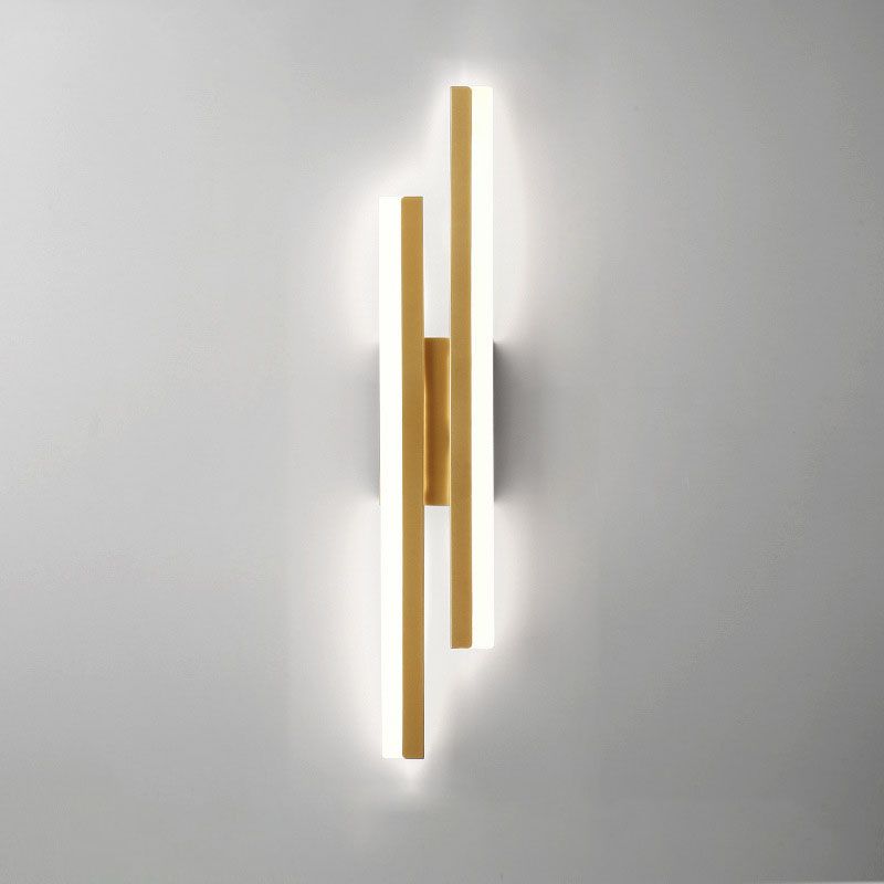 Silas Minimalistische Industriele LED Wandlamp Zwart/Wit Woon/Slaapkamer Acryl/Metaal
