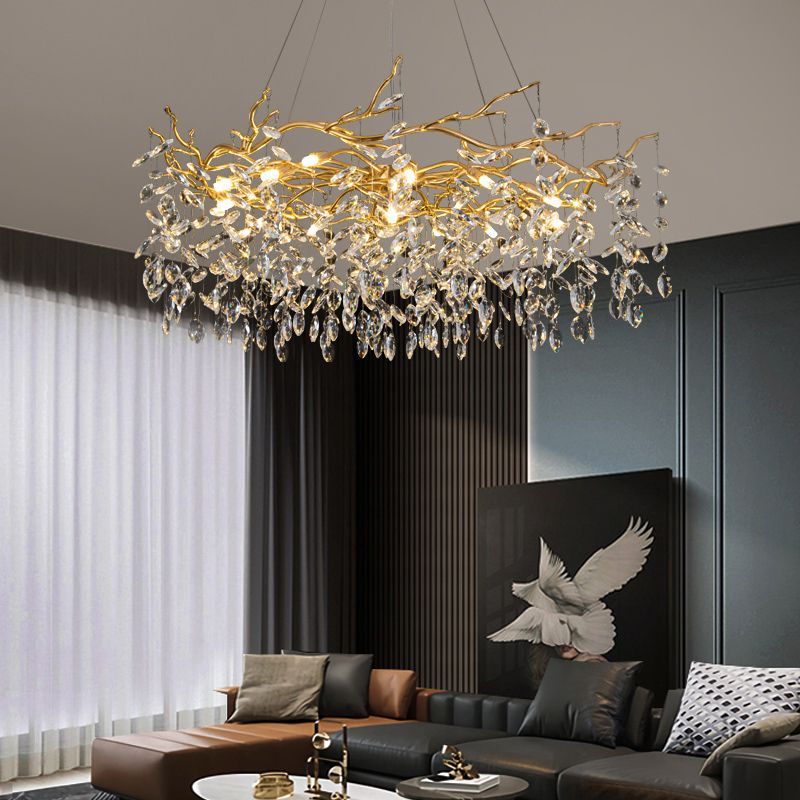 Marilyn Industrie Design LED Kroonluchters Gouden Metaal Woonkamer Eetkamer