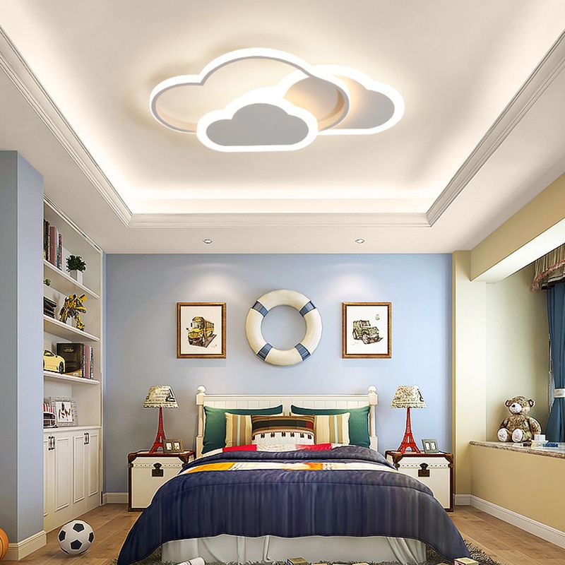 Morandi Moderne Design LED Plafondlamp Metaal Acryl Wit Slaapkamer