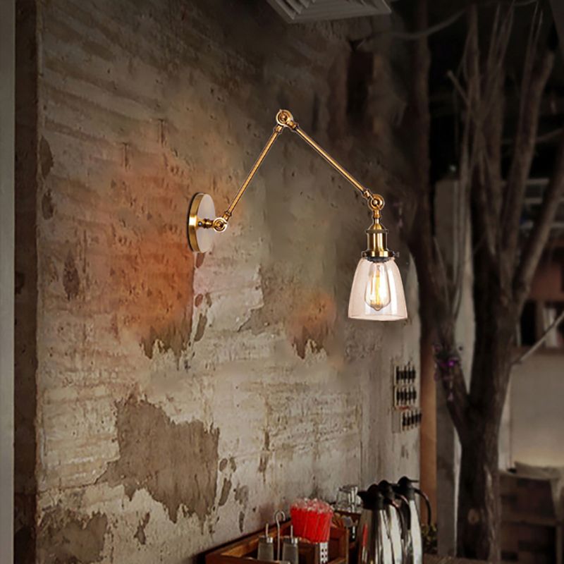 Valerio Wall Lamp Tapered, Modern, Glass/Metal Adjustable, 4 Color, Living Room