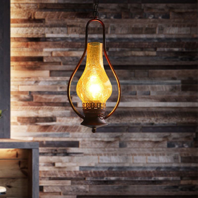 Valerio Rustic Vintage Kerosene LED Pendant Light