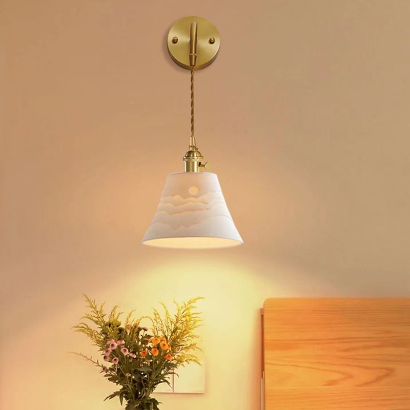 Lottie Moderne Design Kegel Wandlamp Metaal/Keramiek Slaapkamer/Eetkamer/Woonkamer